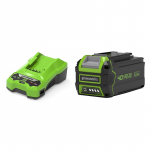 Akumuliatorius Greenworks GSK40B2; 40 V; 4,0&nbsp;Ah; Li-ion + pakrovėjas