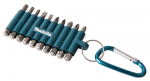 Sukimo antgalių komplektas Makita D-65028; 10 vnt.