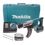 Suktuvas Makita DFR550RFE; 18 V; 2x3,0 Ah akum.