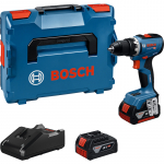 Akumuliatorinis suktuvas-gręžtuvas Bosch GSR 18V-65 Professional; 18 V; 2x5,0 Ah akum. + L-BOXX 136