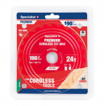 Pjovimo diskas Specialist+ LTW1902430-T; 190x30x1,0 mm; Z24; 15&deg;