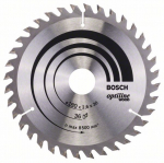 Pjovimo diskas medienai Bosch OPTILINE WOOD; 180x2,6x30,0 mm; Z36; 15&deg;