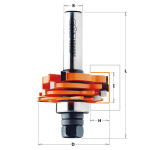 Diskinė griovelių freza CMT 900.506.11; 18/47,6 mm; su guoliu