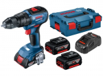 Akumuliatorinis suktuvas-gręžtuvas Bosch GSR 18V-65 Professional; 18 V; 2x5,0 Ah akum. + L-Case