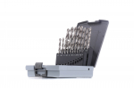 Grąžtų komplektas metalui  Ruko 214214RO; HSS; 1-10 mm; 19 vnt.