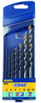 Universalių grąžtų komplektas Irwin CORDLESS; 4-12 mm; 7 vnt.