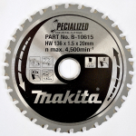 Pjovimo diskas metalui Makita; 136x1,5x20,0 mm; Z30; 0&deg;