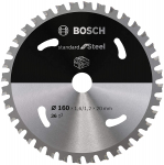 Pjovimo diskas metalui Bosch Standard for Steel; 160x20 mm; Z36; 6&deg;