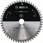 Pjovimo diskas Bosch Standard for Aluminium 2608837757; 160x20 mm; Z52