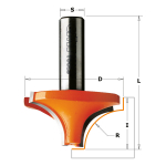 Apvalinimo freza CMT; S=1/2''; D=38,1 mm