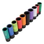 Smūginių sukimo galvučių komplektas ASTA A-WN1210; 1/2''; 10 vnt.