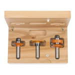 Frezų rinkinys CMT for glas panel; 1/2'' (12,7 mm); 3 dalys