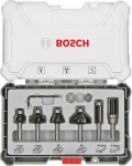 Frezų rinkinys Bosch Trim&Edging; 8 mm; 6 dalys