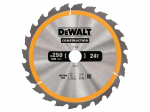 Pjovimo diskas medienai DeWalt; 250x3x30,0 mm; Z24; 10&deg;