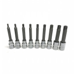 Galvučių su antgaliais rinkinys Ellient Tools SB2129; 1/2''; 3/8''; 9 vnt.