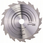 Pjovimo diskas medienai Bosch SPEEDLINE WOOD; 160x2,4x20,0 mm; Z12; 15&deg;
