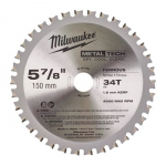 Pjovimo diskas metalui Milwaukee 4840408; 150mm; Z34