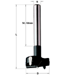 Furnitūros skylių grąžtas CMT; S=10 mm; D=17 mm
