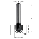 U formos griovelių freza CMT Contractor K914-060; R=3 mm; D=6 mm