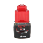 Akumuliatorius Milwaukee M12B2; 12 V; 2,0 Ah; Li-Ion