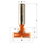 Kotinė T-formos griovelių freza CMT 850.602.11; 34,9/22,2 mm