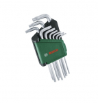 &Scaron;e&scaron;iakampių raktų rinkinys Bosch 1600A02Z9C; TX8-TX40; 9 vnt.
