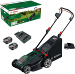 Akumuliatorinė vejapjovė Bosch Rotak 18V2-43; 18 V; 2x4,0 Ah akum.