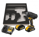 Smūginis veržliasūkis DeWalt DCF961H2G-QW; 18 V; 1/2''; 2x5,0 Ah akum.