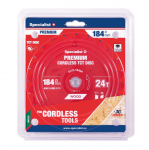 Pjovimo diskas Specialist+ LTW1842420/16-T; 184x20x1,0 mm; Z24; 15&deg;