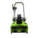 Sniego valytuvas Greenworks GD60ST; 60 V (be akumuliatoriaus ir pakrovėjo)