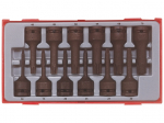 Smūginių sukimo antgalių rinkinys Teng Tools TT9212TX; 12 vnt.