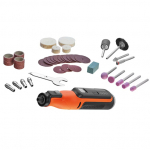 Rotacinis įrankis Black & Decker BCRT8I-XJ; 7,2 V + 36 priedai