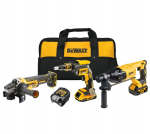 Įrankių rinkinys DeWalt DCK308DM-QW (DCF620 + DCG405 + DCH133) 18 V; 1x2,0/4,0 Ah akum.