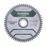 Universalus pjovimo diskas Metabo FZ/TZ MULTI CUT CLASSIC; 216x30x60 mm; -5&deg;