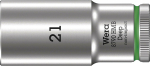 Sukimo galvutė Wera WE05004543001; HEX; 3/8''; 21x64 mm