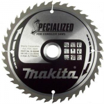 Pjovimo diskas medienai Makita; 165x1,6x20,0 mm; Z40; 18&deg;