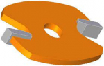 Priedas frezai CMT 822.004.11; D=34,7X14,2 mm