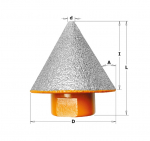 Deimantinė freza Cmt 552-535CS; M14; D=35 mm; I=30 mm