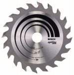 Pjovimo diskas medienai Bosch OPTILINE WOOD; 140x2,4x20,0 mm; Z20; 15&deg;