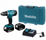Suktuvas-gręžtuvas Makita DDF453RFE; 18 V; 2x3,0 Ah akum.