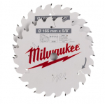 Pjovimo diskas medienai Milwaukee 4932479836; 165x1,6x15,87 mm; Z24; 15&deg;; 2 vnt.