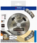 Universalus pjovimo diskas Tivoly XT50514004460; 160x1,5x20 mm; Z40