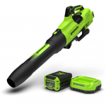 Akumuliatorinis lapų pūstuvas Greenworks BL2206HA2; 60 V; 1x4,0 Ah akum.