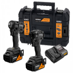 Įrankių komplektas DeWalt DCK2224MP2T; 18 V; 2x5,0 Ah akum.