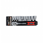 Sukimo galvučių komplektas AWTools AW39011BL; 1/4''; 4-13 mm; 14 vnt.