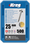 Medvaržtis Kreg SML-C1; 1''; 25 mm; 500 vnt.