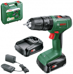 Smūginis suktuvas-gręžtuvas Bosch EasyImpact 18V-40; 18 V; 2x2,0 Ah akum.