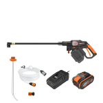 Plovykla Worx HydroShot WG633E; 20 V; 1x4,0 Ah akum.
