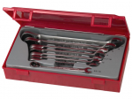 Terk&scaron;linių veržliarakčių rinkinys Teng Tools TT6508R; 8 vnt.