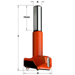 Furnitūros skylių grąžtas CMT; S=10 mm; D=30 mm